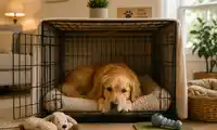 Crate training for anxious dogs