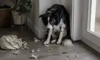 Dog showing everyday anxiety