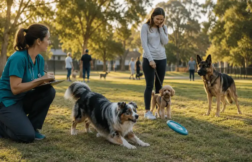 Dog breeds most prone to anxiety showing different temperaments during everyday activities