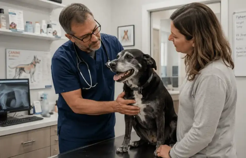 Why Is My Dog Panting while being evaluated by a veterinarian
