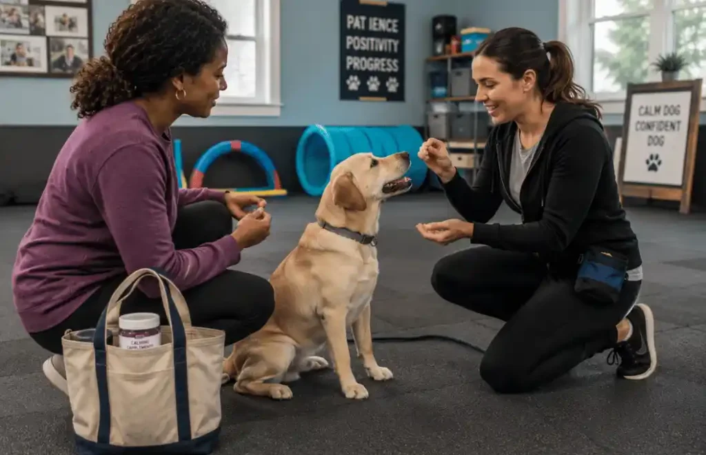 Best calming supplements for dogs combined with positive reinforcement training
