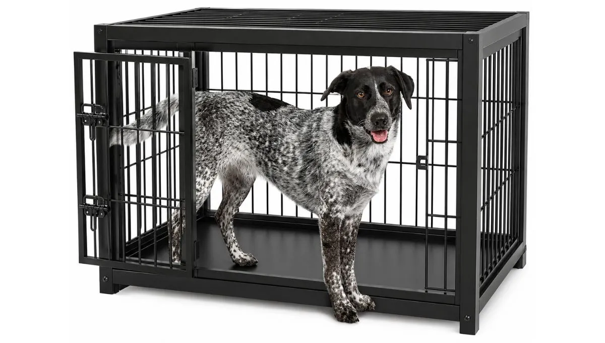 Dog crate for separation anxiety