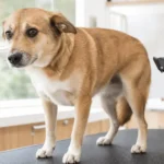 dog grooming for anxious dogs - nervous dog reacting to clippers